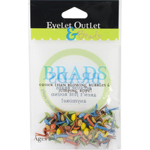 Eyelet Outlet Round Brads 4mm 70/Pkg-Fall - $10.32