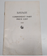 Vintage Early Savage Arms Component Part Catalog &amp; Price List 1946 - No ... - £15.56 GBP