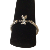 Silver Tone Bear Slinky Coil Ankle Anklet Bracelet Jewelry Cankle Stretc... - £11.37 GBP