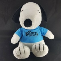 Peanuts Snoopy Charlie Brown Dog Wearing Blue Knotts Shirt 10&quot; Plush Stuffed - £11.76 GBP