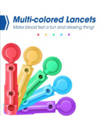 Lancets for Blood Sugar Testing 30 Gauge Multicolored 600ct - £8.64 GBP