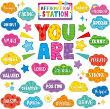 45Pcs Affirmation Motivational Bulletin Board Set Classroom Growth Minds... - $16.99