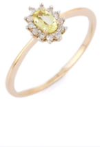 14K Yellow Gold Quartz Ring - £165.40 GBP