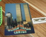 New York City Twin Towers Original Word Trade Center Post Card And Matchbox - $29.69