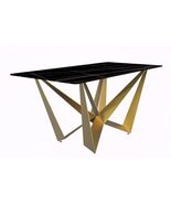 LeisureMod Nuvor Modern Dining Table with a 55&quot; Sintered Stone Rectangul... - $26,833.13 MXN
