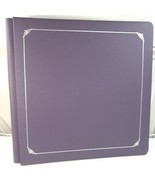 Creative Memories Scrapbook Album 12x12&quot; dark purple silver trim photo p... - $513.18 MXN