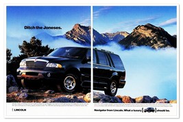 Lincoln Navigator Ditch the Joneses Vintage 1997 2-Page Print Magazine Ad - $12.30