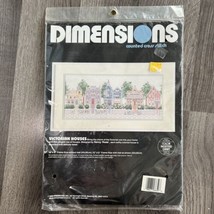 Vintage 1988 Dimensions Cross Stitch Kit Victorian Houses Nancy Rossi 3650 - £19.25 GBP
