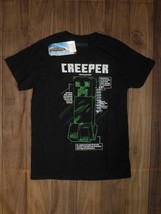 NWT Minecraft Creeper Men&#39;s Short Sleeve Shirt Size Small - £10.35 GBP