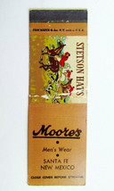 Moore&#39;s - Santa Fe, New Mexico Stetson Hat Men&#39;s Store 20 Strike Matchbook Cover - £1.17 GBP