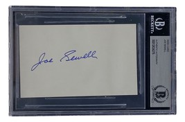 Joe Sewell Cleveland Guardians Unterzeichnet Slabbed Index Karte Bas 00012634276 - £31.09 GBP