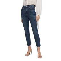 Mango MNG Slim Copped Dark Blue Jeans NWT Plus 16 - £30.94 GBP