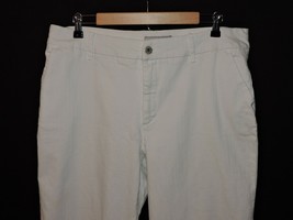 Chicos Platinum Pants 3 Regular Stratton MK Jeans White Denim Stretch XL 16 EUC - £23.62 GBP