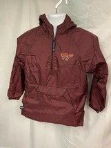 Virginia Tech Hokies Charles River Apparel Pullover Hooded Jacket Youth LG 14/16 - £14.76 GBP