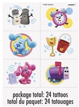 Blues Clues Party Favor Tattoo 24 Tattoos 4 Sheets - £2.58 GBP