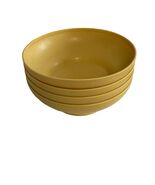 Vintage Tupperware Yellow Cereal Bowls Set of 4 6” Made in USA #890-34 - $22.50