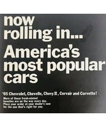 1964 Chevrolet Chevy Most Popular Cars Advertisement Automobilia DWII19 - €21,53 EUR