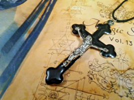 Jesus Pendan Aghori Made Uncrossing Enemy Protection Evil Eye Amulet End... - $78.21