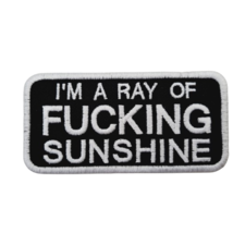 Ray of Sunshine Biker Embroidered Patch for Caps Jackets Funny Humorous - $6.77 CAD