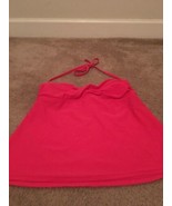 Catalina Women&#39;s Pink Swim Tankini Top Tank 1pc with Tie Neck Size Small... - $558.90 MXN