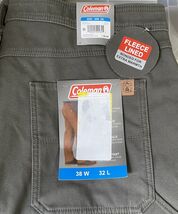 Coleman Men's Pants 38x32 Fleece Lined Tear Resistant Stretch Utility Pa... - $28.71