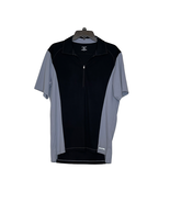 Patagonia Mens 1/4 Zip Polo Shirt Jersey Size Medium Black Gray Pullover - £18.96 GBP