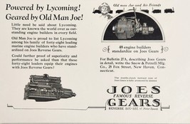 1929 Print Ad Joes Famous Reverse Gears Lycoming Marine Engines New Haven,CT - £10.97 GBP