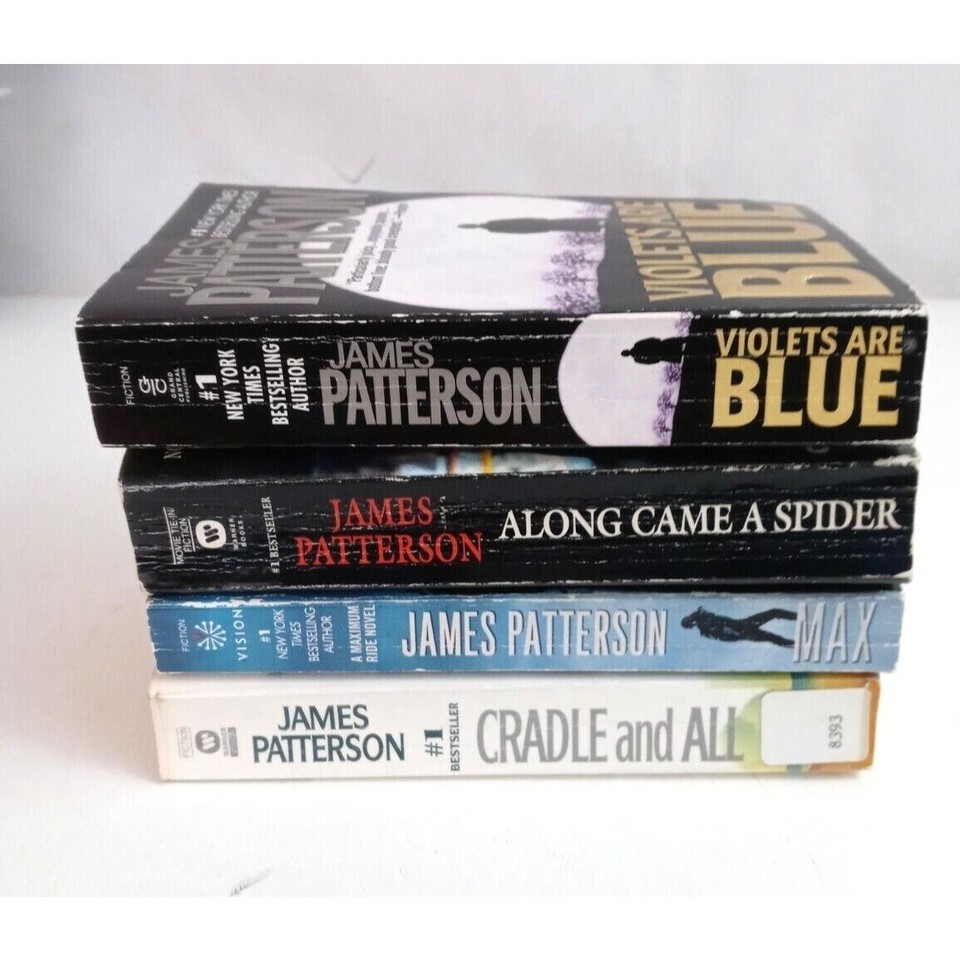 Lot of 4 Novels By James Patterson Paperback Along Came A Spider &amp; More - $14.84