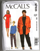 McCall&#39;s M7635 Womens 18W to 24W Jacket, Top, Dress and Pants Sewing Pat... - £12.55 GBP