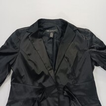 INC International Concepts Women's Black Cotton Blend Blazer Jacket Size Medium image 10