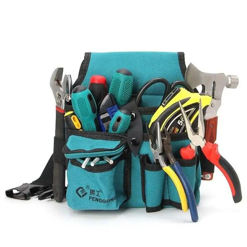 Electrician Waist Tool Bag Multifunctional Canvas Hardware Ox Kit Waterproof Bel - £49.93 GBP