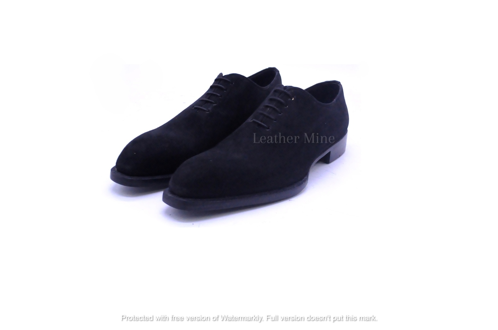 Leather Black Suede Oxfords shoes Men's, Handmade Formal Custom Made Shoes