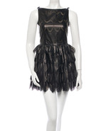NWT DSquared2 Runway Leather Scallopped Petal Dress sz 42 US 6 $2745 - $575.00