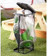 Portable Expandable Trash Bag Holder w/ Lid Garbage Parties Camping Yard... - £18.78 GBP