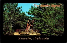 Smoke Signal Statue Pioneer Park Lincoln Nebraska Postcard Unposted - £7.86 GBP