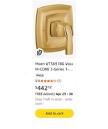 Moen UT3691BG - Voss Valve Trim Only Showers Brushed Gold - £193.22 GBP