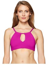 La Blanca Women&#39;s Island Goddess Delux High Neck Front Keyhole Bikini top 34 E - £39.44 GBP