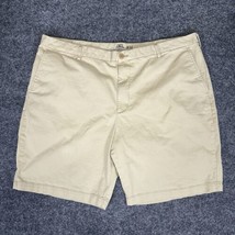 Izod Saltwater Shorts Mens 42x9.5 Beige Stretch Outdoor Chino Mid Rise A... - £12.79 GBP