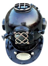 Vintage U.S Navy Mark V X 18&quot; Diving Divers Helmet Iron Deep Sea Marine Divers - £148.59 GBP