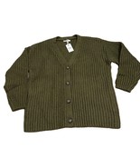 Marine Layer Ramona Oversized Cardigan Military Olive Heather Size Small... - $101.11 CAD