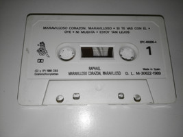 Raphael Meraviglioso Corazon Cinta Tape Cassette 1989 Sin Scatola - $16.07