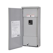 Siemens EQ 200 -Amp 2 -Spaces 2 -Circuit Outdoor Main Breaker Load Center - $209.00