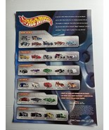 2004 Hot Wheels New Editions Poster 16x23&quot; - 100 New Cars for 2004 - £15.52 GBP