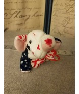 Righty 2000 Elephant USA Patriotic Retired Ty Beanie Baby NWT - $5.70