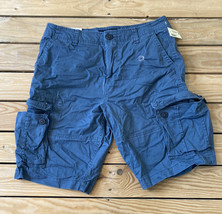 Aero NWT $49.50 Men’s stretch cargo shorts Size 30 Blue O6 - $14.43