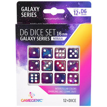 Gamegenic Galaxy Series D6 Dice Set 16mm (12pcs) - Nebula - £25.32 GBP