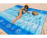 Diveblues Bohemian Beach Blanket Waterproof Sandproof, 10&#39;X 9&#39; Extra Lar... - £56.67 GBP