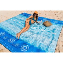 Diveblues Bohemian Beach Blanket Waterproof Sandproof, 10&#39;X 9&#39; Extra Lar... - £55.82 GBP