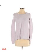 Madewell Lavender Purple Ribbed Pullover Shirt Size Small - $433.33 MXN