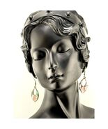 Vintage Alpaca Silver Mexico Abalone Earrings - $111.57